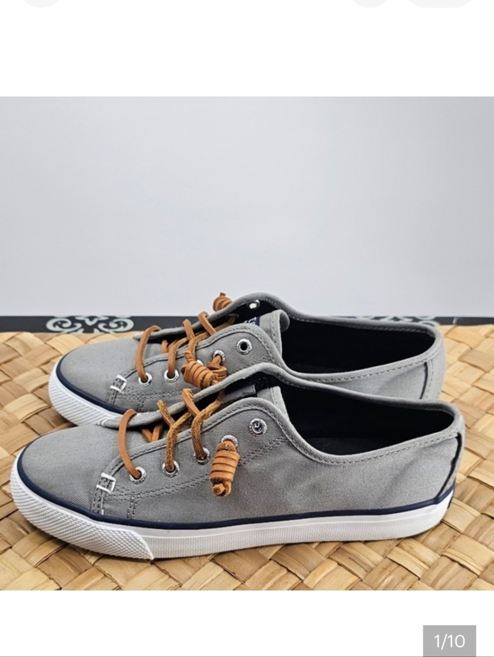Sperry Top-Sider Pier View Gray Sneakers Size 6